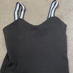Black cropped tank